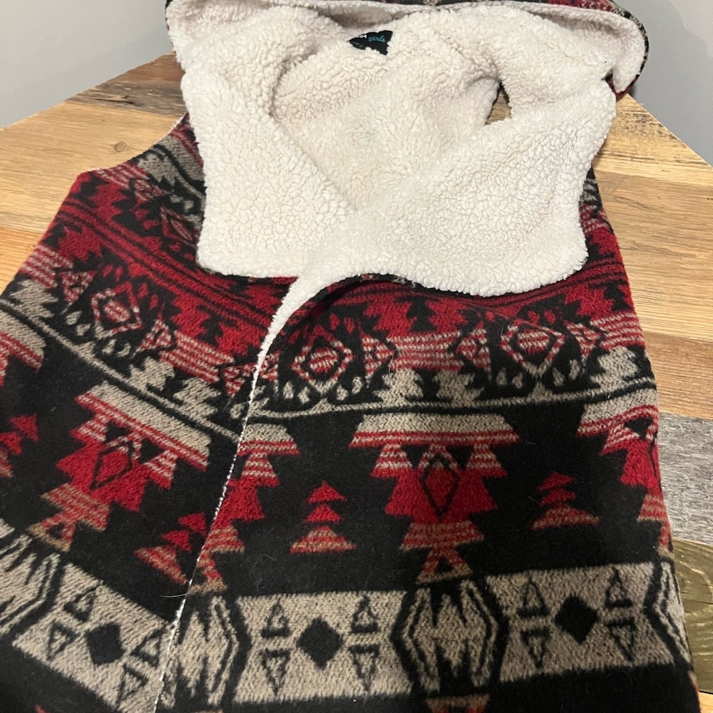 Takara Red and Black Patterned Kids Vest